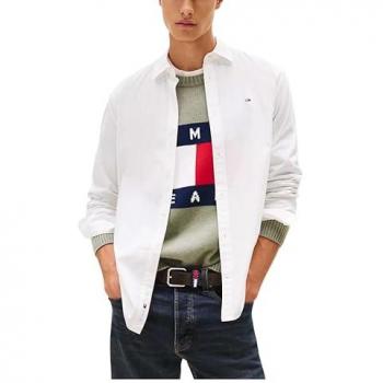 Camicia a Maniche Lunghe Tommy Jeans DM0DM22026 Ecru S
