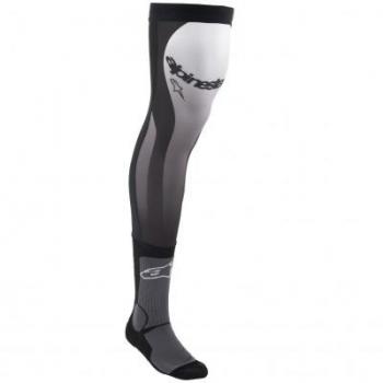 Calcetines de motocross Alpinestars Rodillera Negro-Blanco
