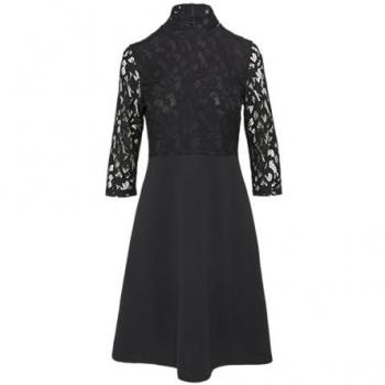 BLACK LABEL Mini‑Kleid s.Oliver – Spitze & Modal Kombination