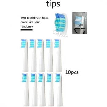 10-Pack Electric Replacement Brush Heads for Seago Sonic Toothbrushes SG910 SG507 SG958 SG515 SG949 SG575