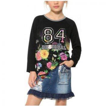 Chemise Manches Longues Desigual Fille Brunswic Noir