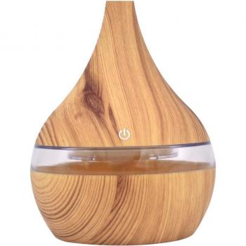Difusor de Aceites Esenciales Ultrasonido con Humectante de Nebulización Fría LED 300ml