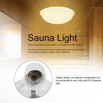 Lámpara Antivaho para Sala de Vapor
