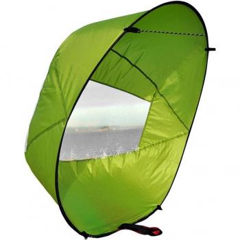 Vela de viento ultraligera con protección y ventana transparente