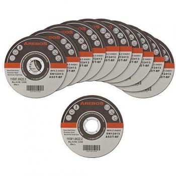 Arebos Disques à tronçonner pour Fer, Métal, Acier, Inox et Aluminium