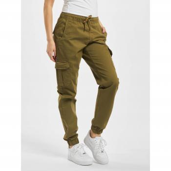 Urban Classics Pantaloni Cargo High Waist Jogging Verde Oliva XL