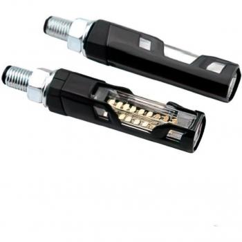 Clignotants à LED noir alu séquentiel certifiés CE