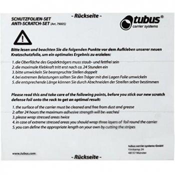 Tubus Racktime ANTISC Anti-scratch Clear Screen Protector set