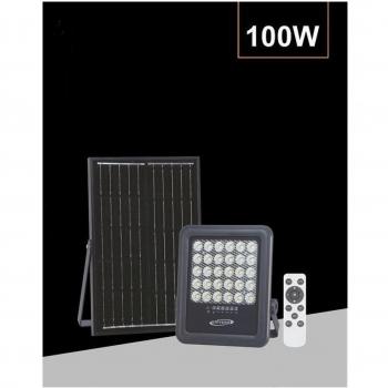 Faro Solare 100W LED 4000K con telecomando – illuminazione naturale