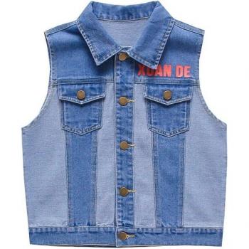 Chaqueta sin mangas vaquera para adolescentes