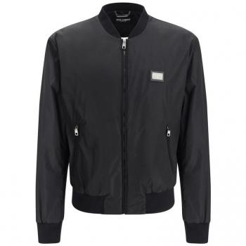 Dolce & Gabbana Black Bomber Jacket for Men Size L