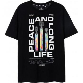 Camiseta Star Trek Hombre Paz y Larga Vida Talla L