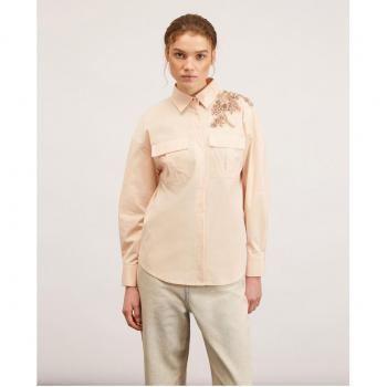 Motivi - Camisa amplia con bordado lateral
