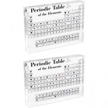 2PCS Clear Acrylic Periodic Table Holder