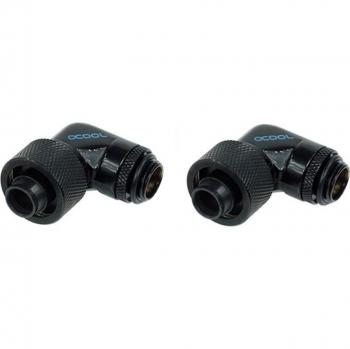 Alphacool Loop 2P – Tubes 10x13 mm & 10x16 mm, Bouchons à Coude 360° Rotatifs