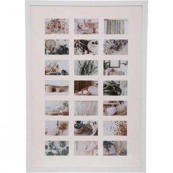 Cadre photo collage blanc et gris