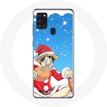 Protector de pantalla Samsung Galaxy A21s Luffy Navidad 2023
