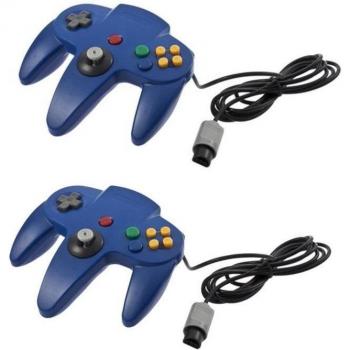 2pcs Gamepad voor Nintendo 64 N64 - Blauw