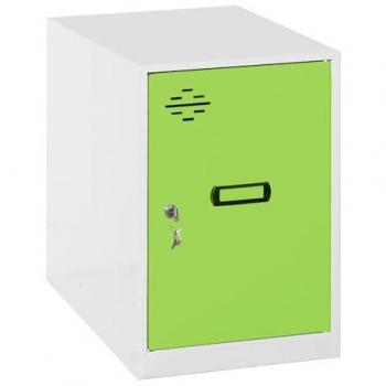 Taquilla Metálica Simon Locker Mini 475x400x500 mm Blanco/Verde