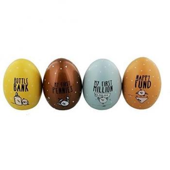 Hatch‑Pay Egg Collection – 4 Cute Coin Holders