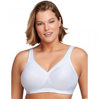 Glamorise Ultimate Soft Cup Sports Bra White 40DD