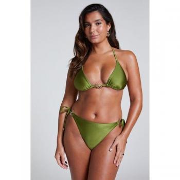 Slip bikini échancré vert Yucatán