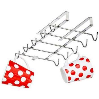 Colgador de Tazas Relaxdays – Ganchos Metálicos para Armario, 10 Unidades