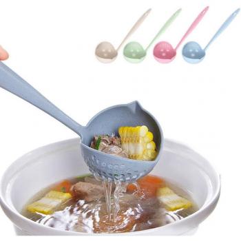 Wheat Straw Soup Spoon with Filter
