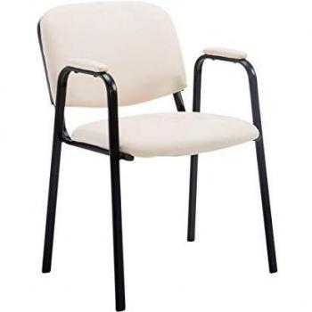 Chaise visiteur élégante Ken PRO crème