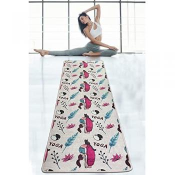 Alfombra de yoga botánica