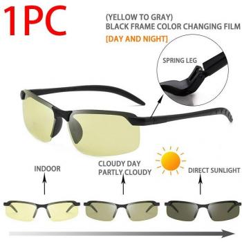 UV400 Photochromic Driver Sunglasses for Men with TAC Lens