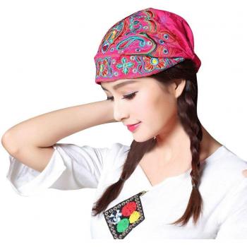 Sombrero vintage estampado floral mujer