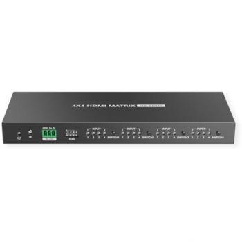 4K HDMI Matrix Switch 4×4 – Afstandsbediening inbegrepen