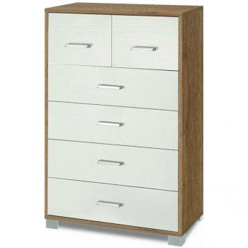 Armario Moderno 4 + 2 Cajones 70x41x112 cm