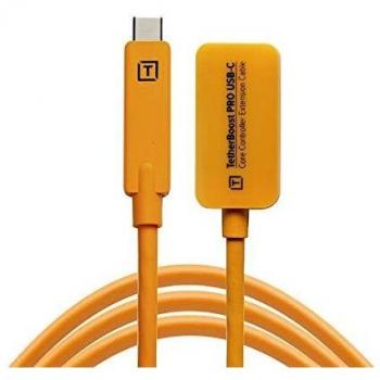 Tether Tools USB-C Core Controller Extension Cable (TetherBoost Pro, 16 feet), Orange