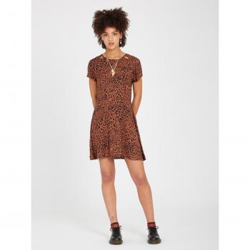 Abito corto Volcom Dino Tea - Terracotta Scuro