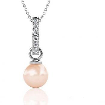 Yolora Pendentif Argenté – Collier Femme en Perles et Cristaux