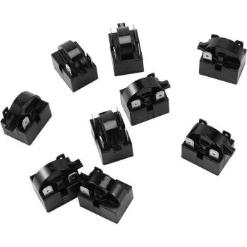 Refrigerator PTC Starter Relay Accessories 9Pcs 2/3/4 Pin 12/15/22 Ohm