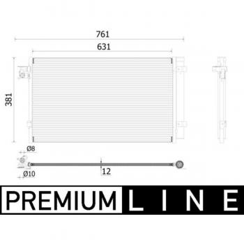Mahle AC Condenser 896 000P