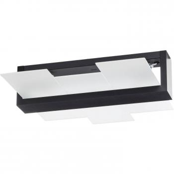 SOLLUX Wenge Wood & Glass Ceiling Fixture
