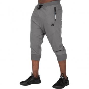 Gorilla Wear Grey 3/4 Running Trousers XL