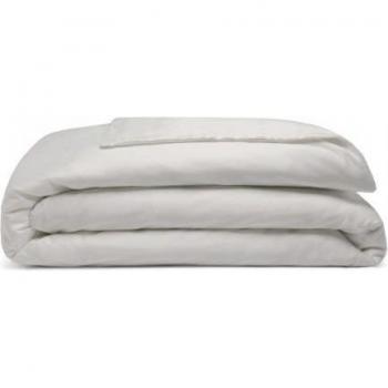 Housse de couette simple en coton Pima 450 fils blanc