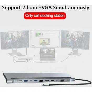 Type C MST Dual Screen Docking Hub