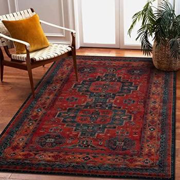 Ruby Red Omega Hari Oriental Wool Rug 235×350 cm