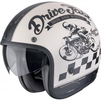 Casco Scorpion Belfast Evo Drive Fast en Mate Crema/Negro
