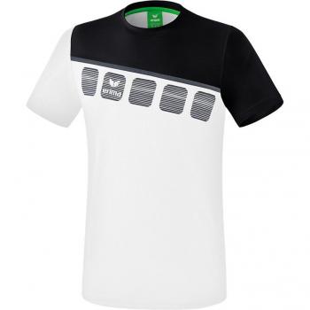 T-shirt Erima 5-C Manica Corta Bianca XL Uomo