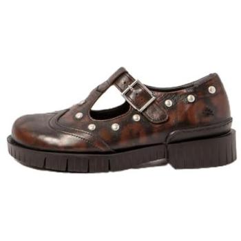 Calzado Casual de Piel Marrón 1834S para Mujer