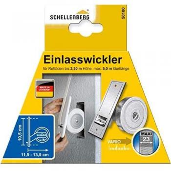 Rollladen Gurtwickler / Einlasswickler Schellenberg Maxi LA 105mm
