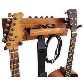 Keepdrum Gitarrenständer keepdrum Gitarren-Wandhalterung gs039a für 2 Gitarren und Zubehör