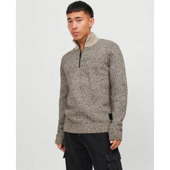 Suéter Half‑Zip JCospace en Beige – Jack & Jones